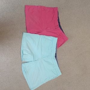 Two pair British Khaki shorts